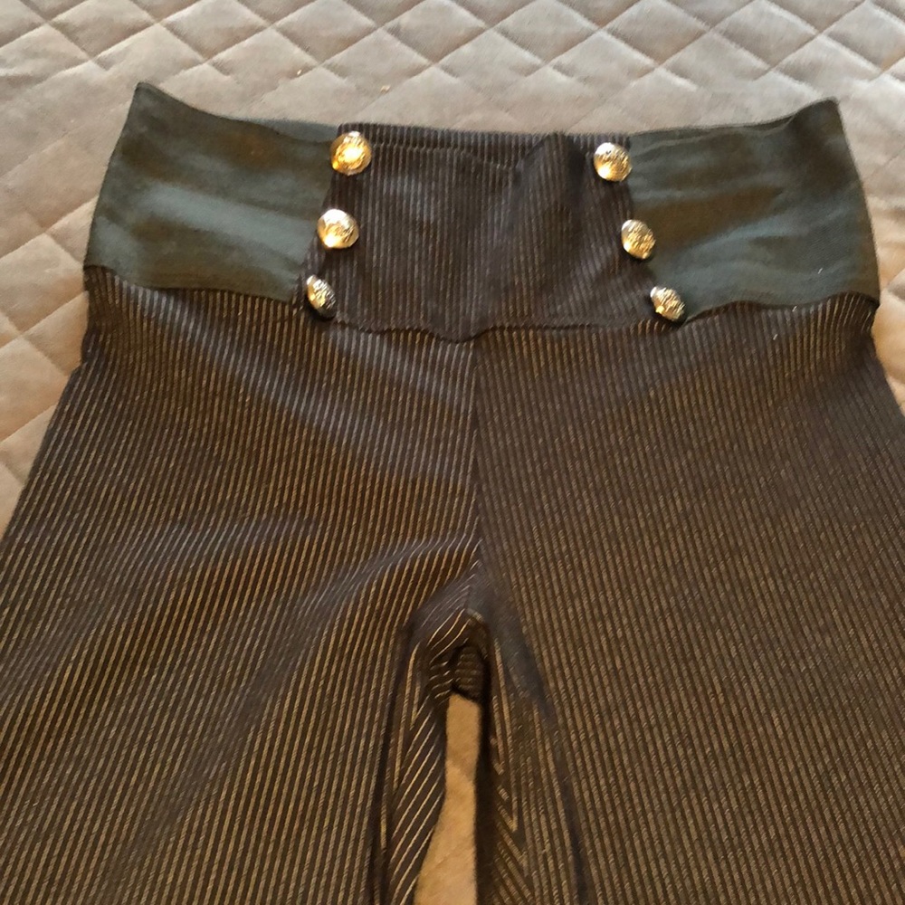 Black pin stripped pants